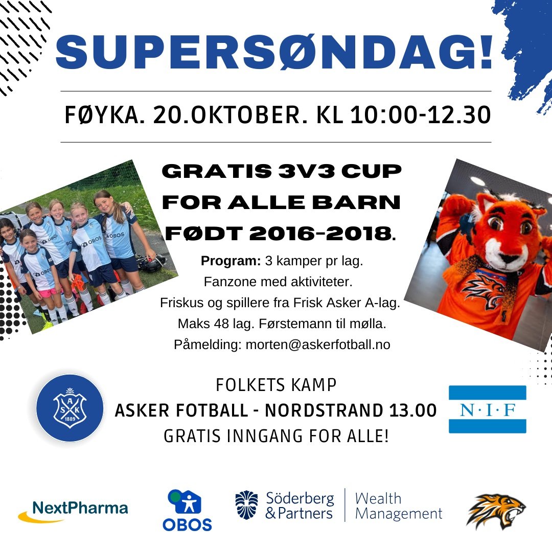 Bli med på Supersøndag på Føyka - og dra på kamp i Varner Arena etterpå.